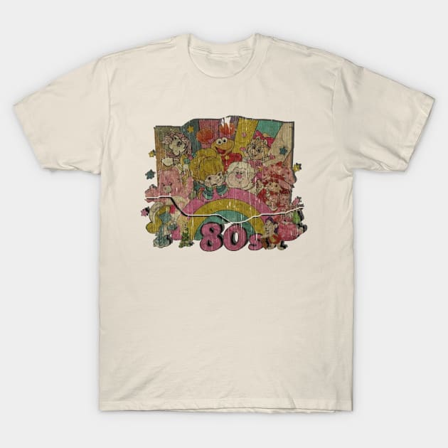 80s cartoons vintage art T-Shirt by aryaquoteart88